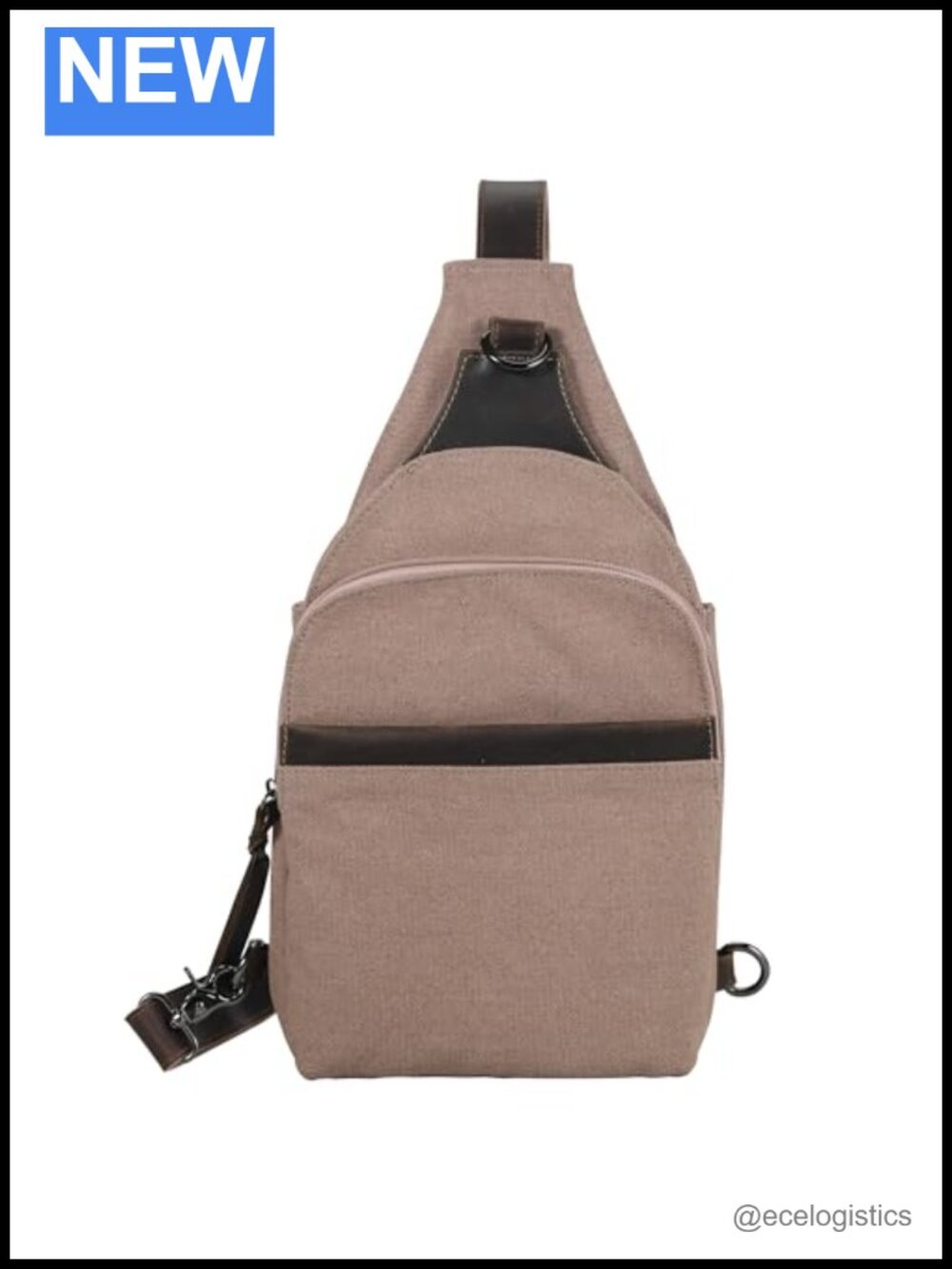 Concealed Carry Canvas Sling Bag - Magnetic Quick Draw CCW Purse